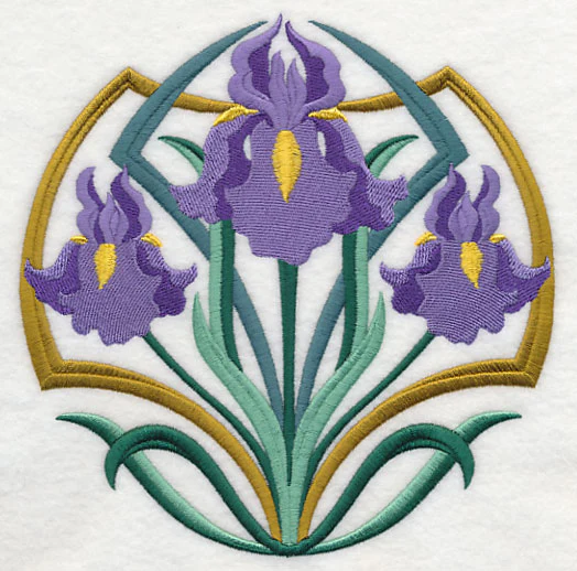 Art Deco Iris - Circle - Image 2