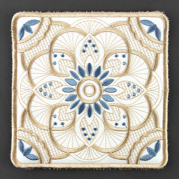Art Deco Kaleidoscope Trivet (In-the-Hoop) - Image 8
