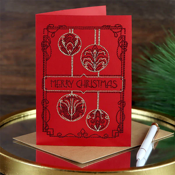 Art Deco Merry Christmas Ornaments (Cardstock) - Image 5