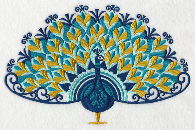 Art Deco Peacock - Image 2