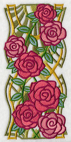 Art Deco Rose Panel - Image 3