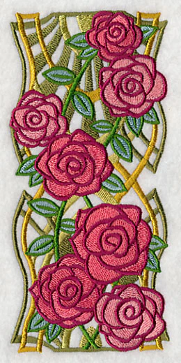 Art Deco Rose Panel - Image 4