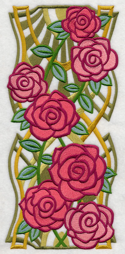 Art Deco Rose Panel - Image 5