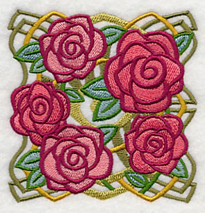 Art Deco Rose Square - Image 5
