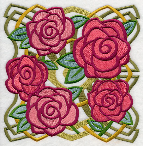 Art Deco Rose Square - Image 6