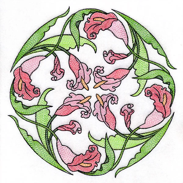 Art Nouveau Calla Lily Circle - Image 2