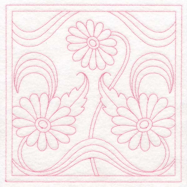 Art Nouveau Floral Quilting - Daisy (Double Run) - Image 11