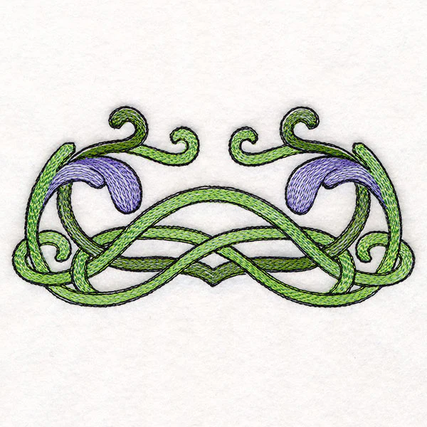 Art Nouveau Iris Border Accent - Image 4