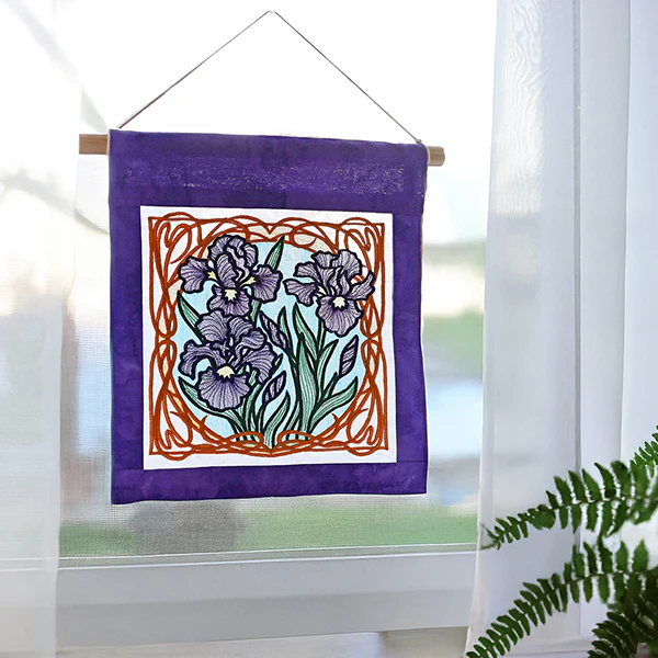Art Nouveau Iris Bouquet - Image 3