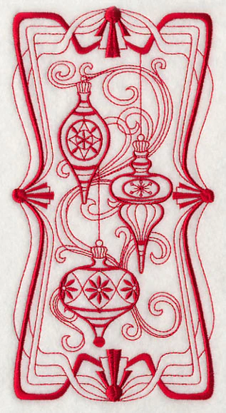 Art Nouveau Ornaments (Redwork) - Image 3