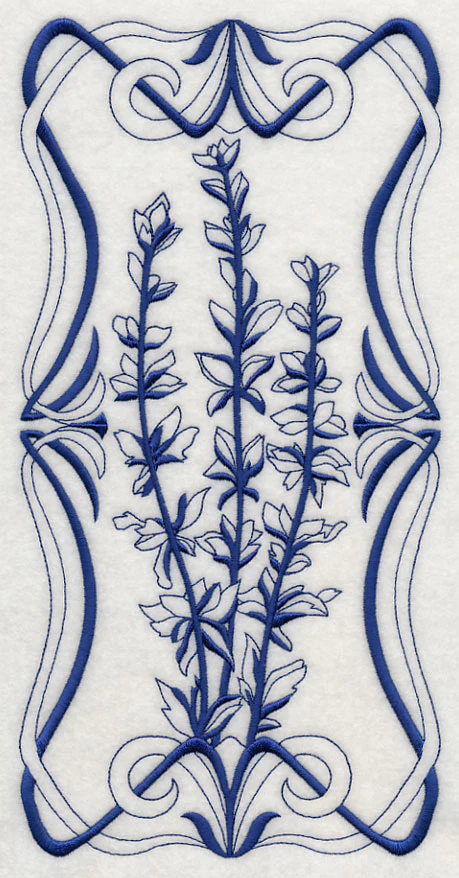 Art Nouveau Salvia (Bluework) - Image 5