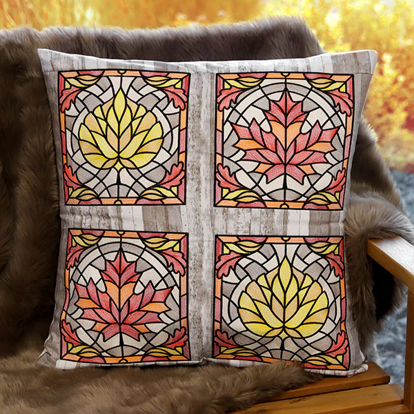 Autumn Accents Stained Glass - Aspen Leaf - Image 4