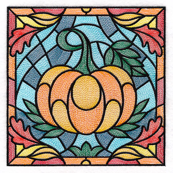 Autumn Accents Stained Glass - Pumpkin - Image 2