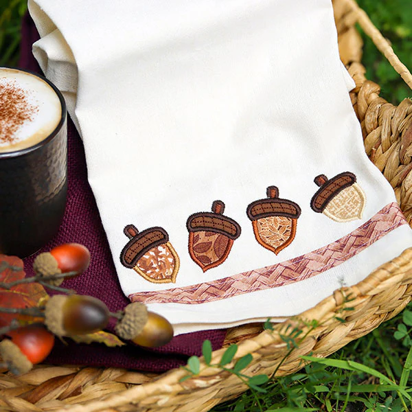 Autumn Acorn Border (Applique) - Image 9