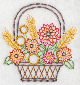 Autumn Beauty Basket (Vintage) - Image 4