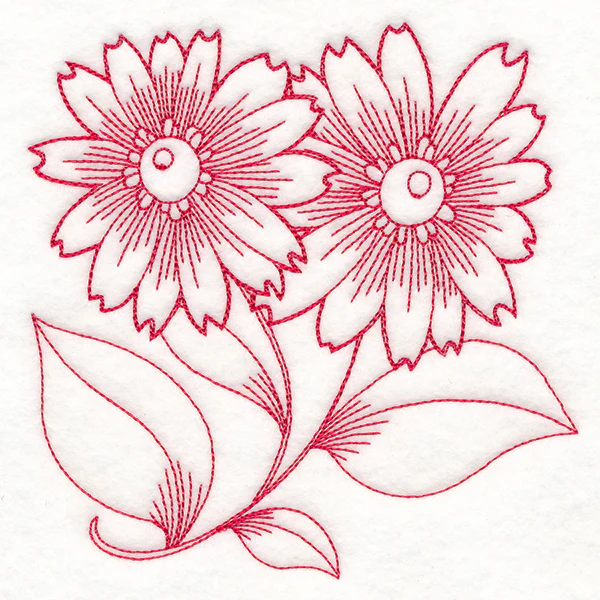 Autumn Bounty Quilting Square - Asters (Double Run) - Image 4