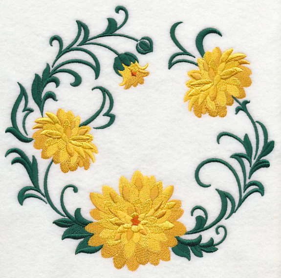 Autumn Chrysanthemum Wreath - Image 6
