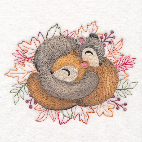 Autumn Cozy Cuddlers - Squirrels - Image 4