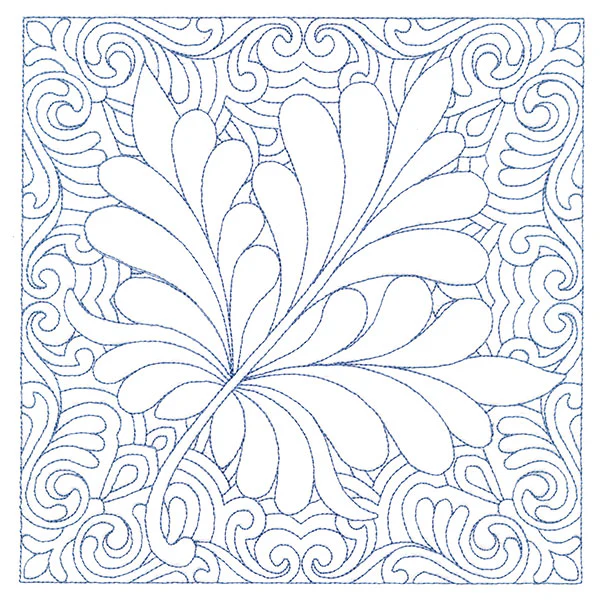 Autumn Delights Maple Leaf Quilting Square (Double Run) - Image 11