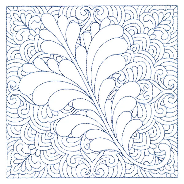 Autumn Delights Oak Leaf Quilting Square (Double Run) - Image 2
