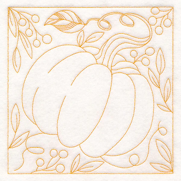 Autumn Details Quilting - Pumpkin (Double Run)