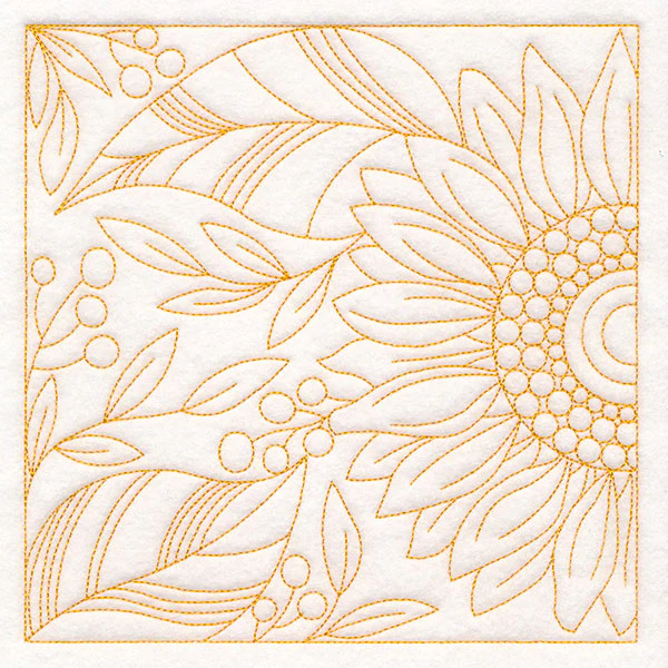Autumn Details Quilting - Sunflower (Double Run) - Image 2