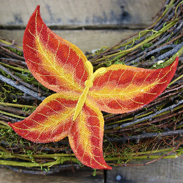 Autumn Dogwood Leaf Butterfly (In-the-Hoop) - Image 7