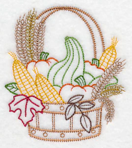Autumn Harvest Basket (Vintage) - Image 4