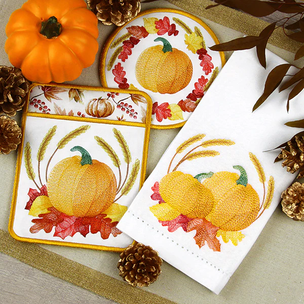 Autumn Harvest Pot Holder (In-the-Hoop) - Image 2