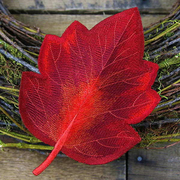 Autumn Hawthorn Leaf (In-the-Hoop)