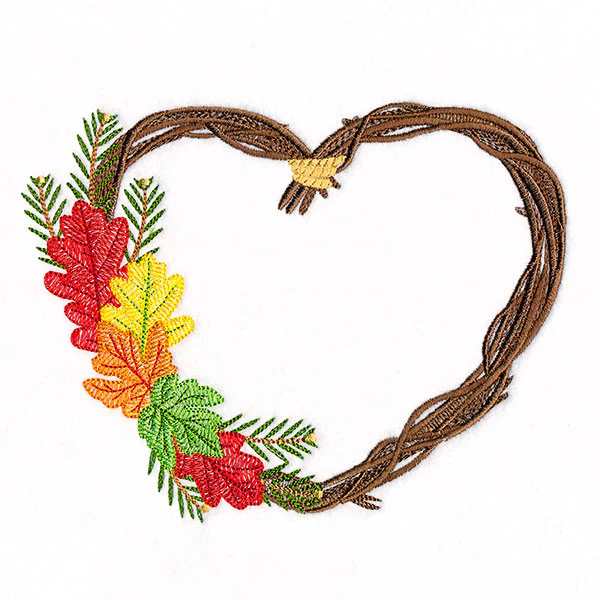 Autumn Heart Wreath - Image 3