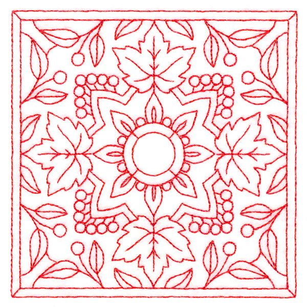 Autumn Kaleidoscope Quilting Square 2 (Double Run) - Image 5