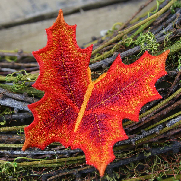 Autumn Maple Leaf Butterfly (In-the-Hoop) - Image 5