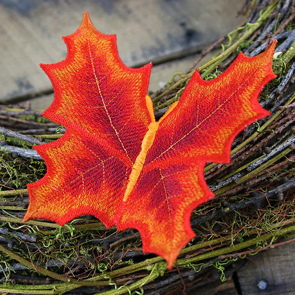 Autumn Maple Leaf Butterfly (In-the-Hoop) - Image 7