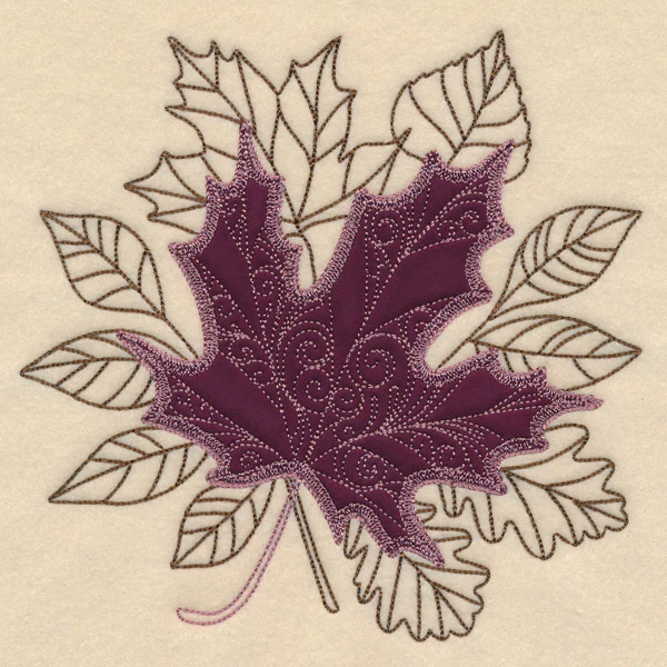 Autumn Maple Leaf (Heirloom Applique) - Image 2
