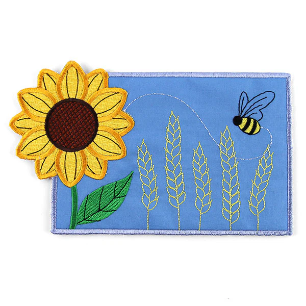 Autumn Sunflower Mug Rug (In-the-Hoop) - Image 2