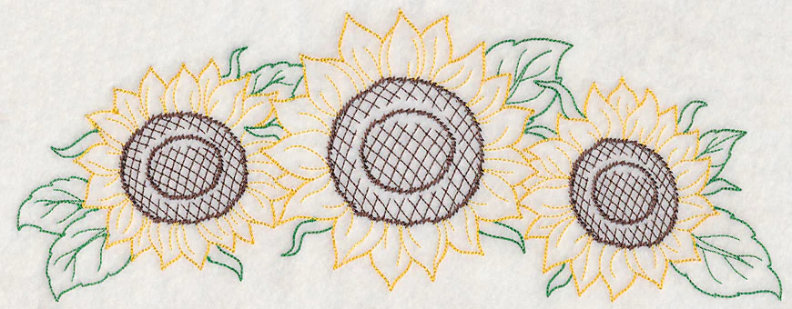 Autumn Sunflower Spray (Vintage)