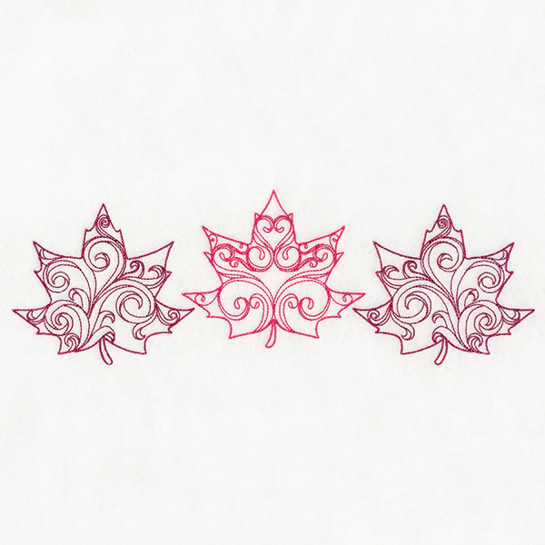 Autumn Swirls Maple Leaf Trio - Image 6