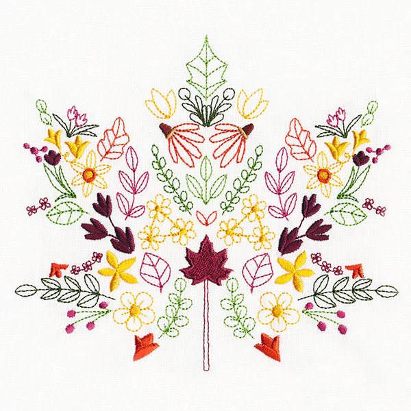 Autumn Wildflower Maple Leaf - Image 2