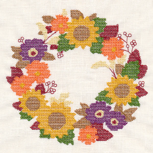 Autumn Wreath (Cross Stitch) - Image 3