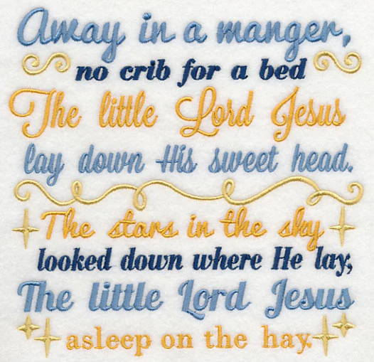Away in a Manger Carol Square - Image 2