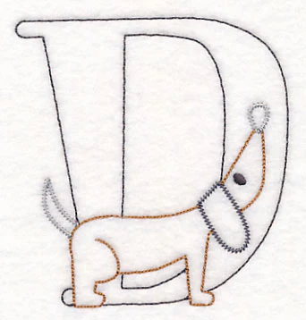 Baby Animals Letter D (Vintage) - 4 1/2 Inch - Image 4