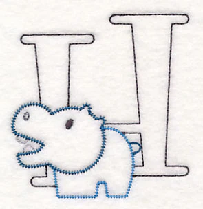 Baby Animals Letter H (Vintage) - 4 1/2 Inch - Image 2