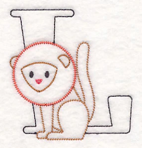 Baby Animals Letter L (Vintage) - 4 1/2 Inch - Image 2