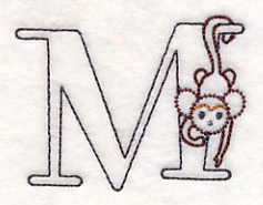 Baby Animals Letter M (Vintage) - 4 1/2 Inch - Image 3