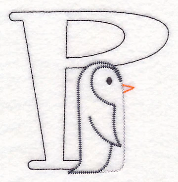 Baby Animals Letter P (Vintage) - 4 1/2 Inch