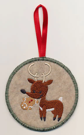 Baby Reindeer Donner Ornament (In-the-Hoop)