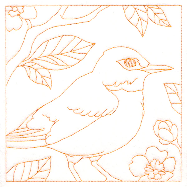 Backyard Birds Quilting - Robin (Double Run) - Image 6