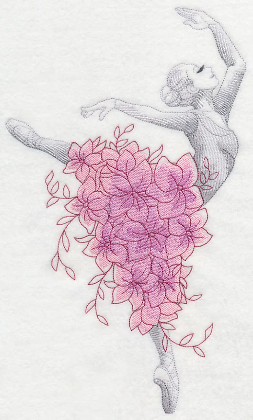 Ballerina with Flowers