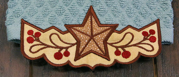 Barn Star Border (Edgy Applique) - Image 2